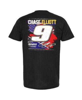Мужская черная футболка с патриотическим автомобилем Chase Elliott NAPA из коллекции Hendrick Motorsports Team Collection