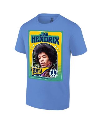 Men's Royal Jimi Hendrix Seattle Baseball T-Shirt