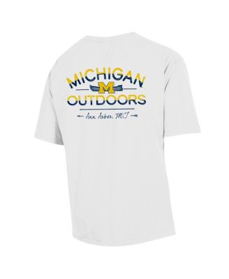 Мужская футболка Comfortwash Comfort Wash White Michigan Wolverines Great Outdoors от Comfortwash