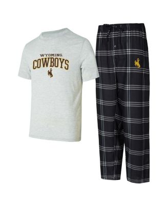 Concepts Sport - Men's  Wyoming Cowboys T-Shirt Pants Sleep Set