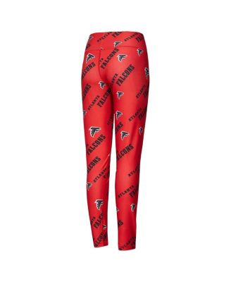 Женские трикотажные леггинсы для сна Concepts Sport Red Atlanta Falcons Breakthrough с принтом по всей длине