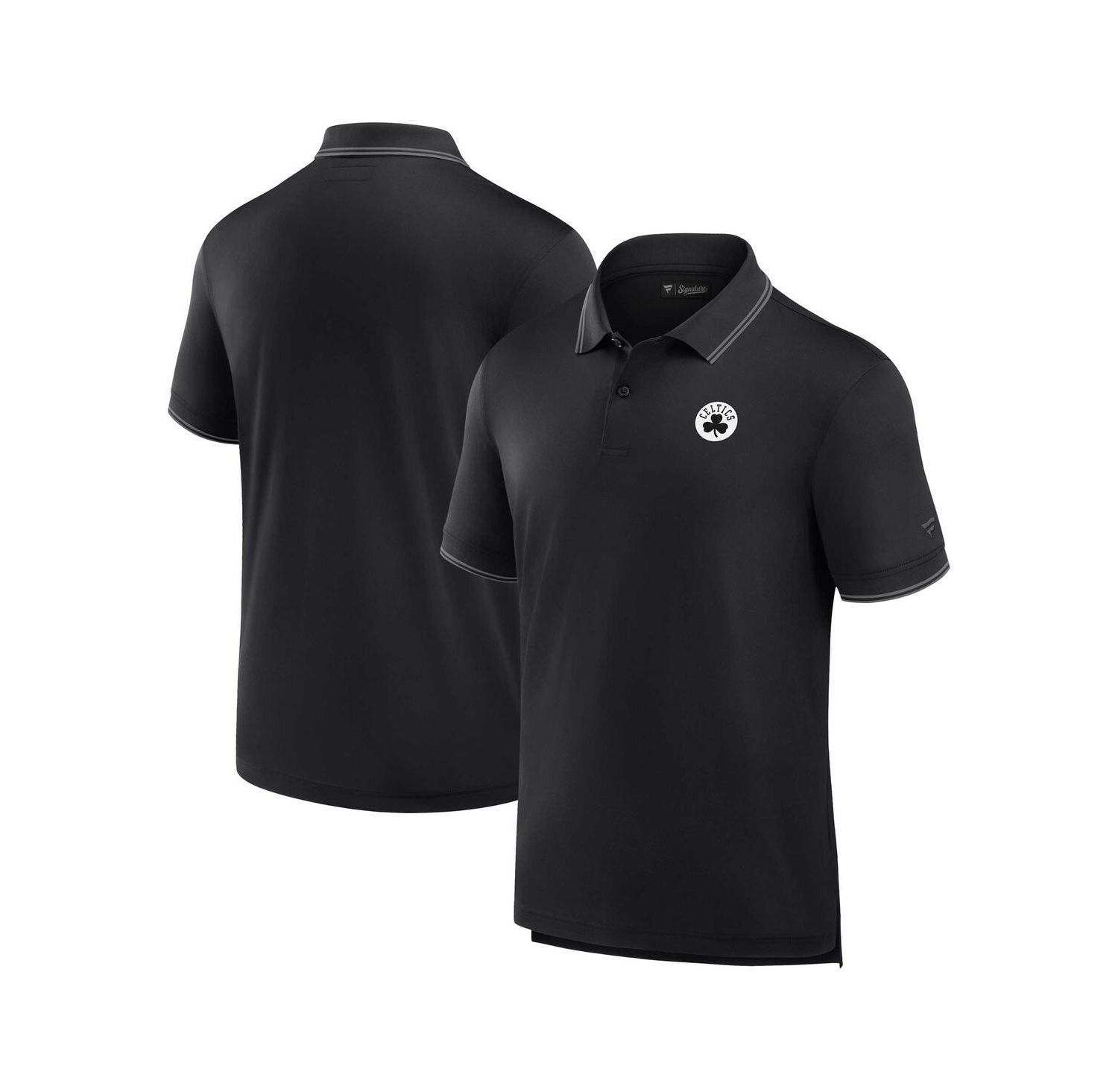Men's Black Boston Celtics Front Office Polo Shirt