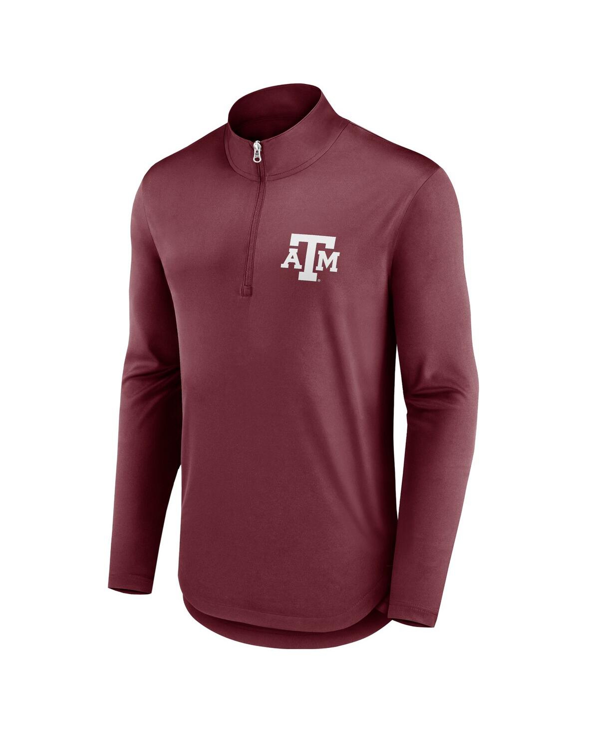 Fanatics Branded Maroon Texas A&m Aggies Tough Minded Quarter-zip Top In Maroon