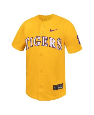 Big Boys and Girls Gold LSU Tigers Limited Baseball Jersey
