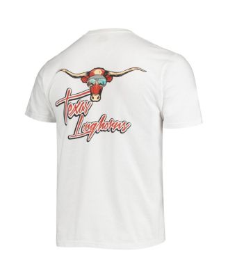 Изображение: Мужская белая футболка с банданой-талисманом Texas Longhorns