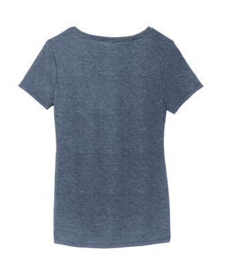 Женская футболка Heather Navy Kyle Larson из коллекции Hendrick Motorsports Team Collection с V-образным вырезом из трех частей