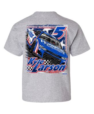 Big Boys and Girls Heather Gray Kyle Larson T-Shirt