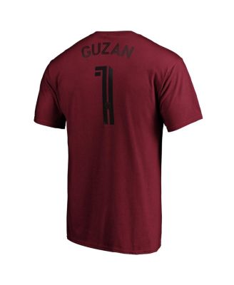 Мужская футболка с именем и номером игрока Fanatics MTO Label Brad Guzan Red Atlanta United FC Authentic Stack