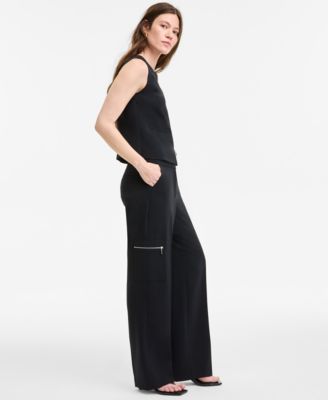 Женские брюки-карго Bar III с карманами на молнии, эксклюзивно в Macy's