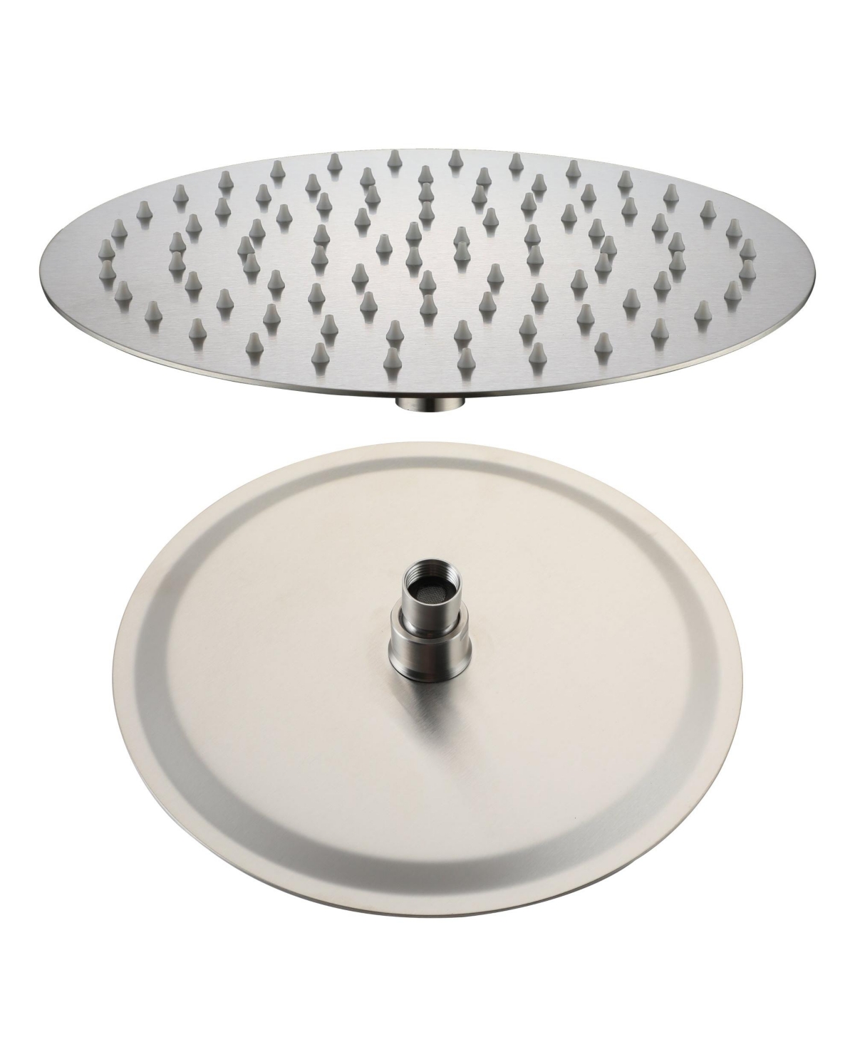 12 Inch Round 304 Stainless Steel Rain Shower Head - High Pressure, Easy Install, 360&#xB0; Adjustable, Rust-Resistant, with Air-Injection Technology