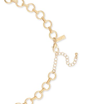 Gold-Tone Crystal & Imitation Pearl Sea Life Charm Statement Necklace, 20-1/2" + 3" extender, Exclusively at Macy's