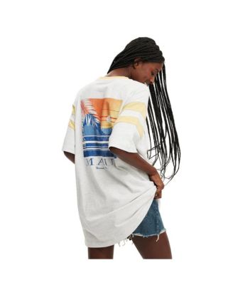 Женская футболка с графическим принтом Super Oversize из хлопка на подкладке