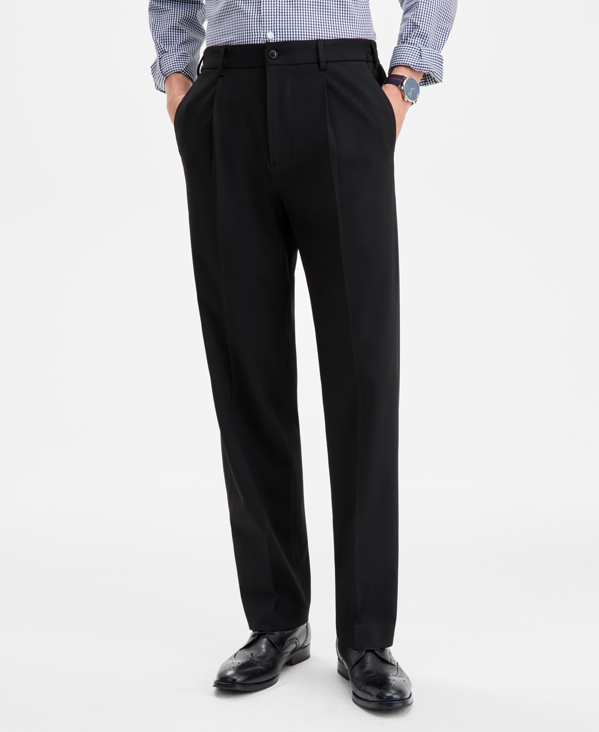 Tommy Hilfiger Men's Modern-fit Dean Solid Pants In Black