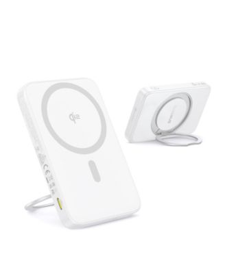 Qi2 Magnetic Power Bank 20W MagSafe Portable Charger 5000mAh Bracket Battery Pack with 360°Rotatable Ring Stand PicoGo