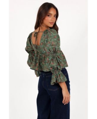 Женский топ Kenny с лепестками и щенком