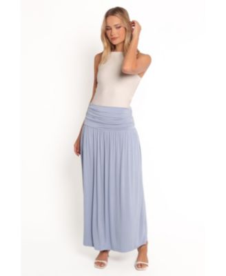 Женская трикотажная макси-юбка Lavia с рюшами в виде лепестков и щенка