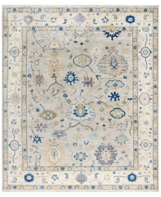 ADORN HAND WOVEN RUGS - Colorful Oushak M1945 8'3''x9'8'' Area Rug