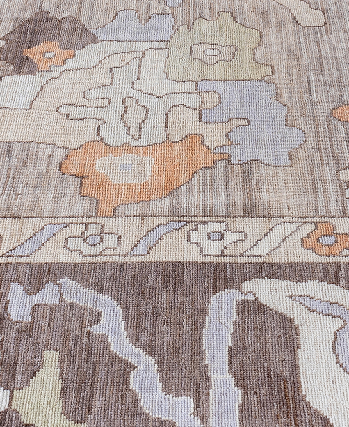 Adorn Hand Woven Rugs Colorful Oushak M1945 10'2''x13'9'' Area Rug In Gray