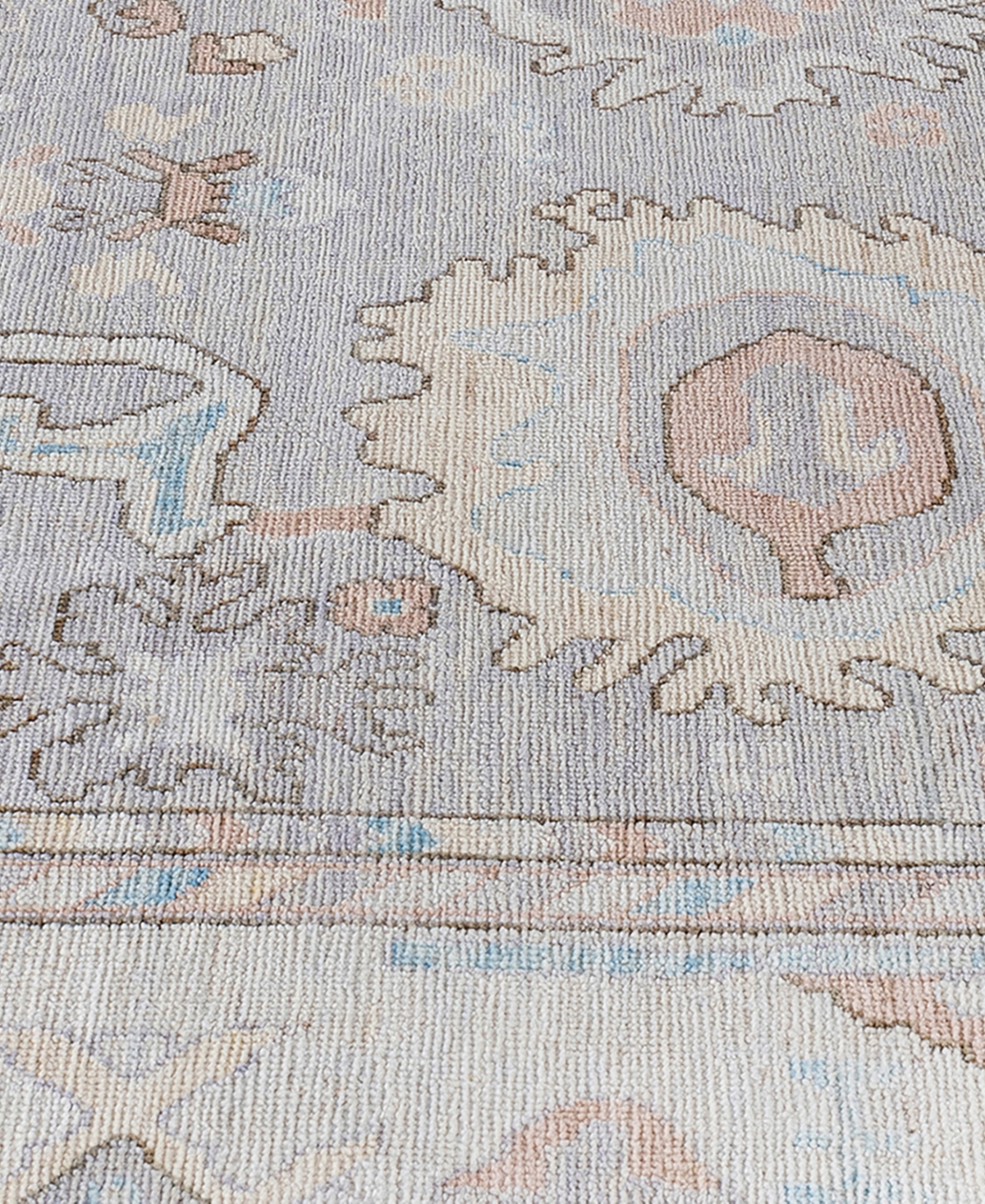 Adorn Hand Woven Rugs Colorful Oushak M1945 8'10''x11'10'' Area Rug In Gray
