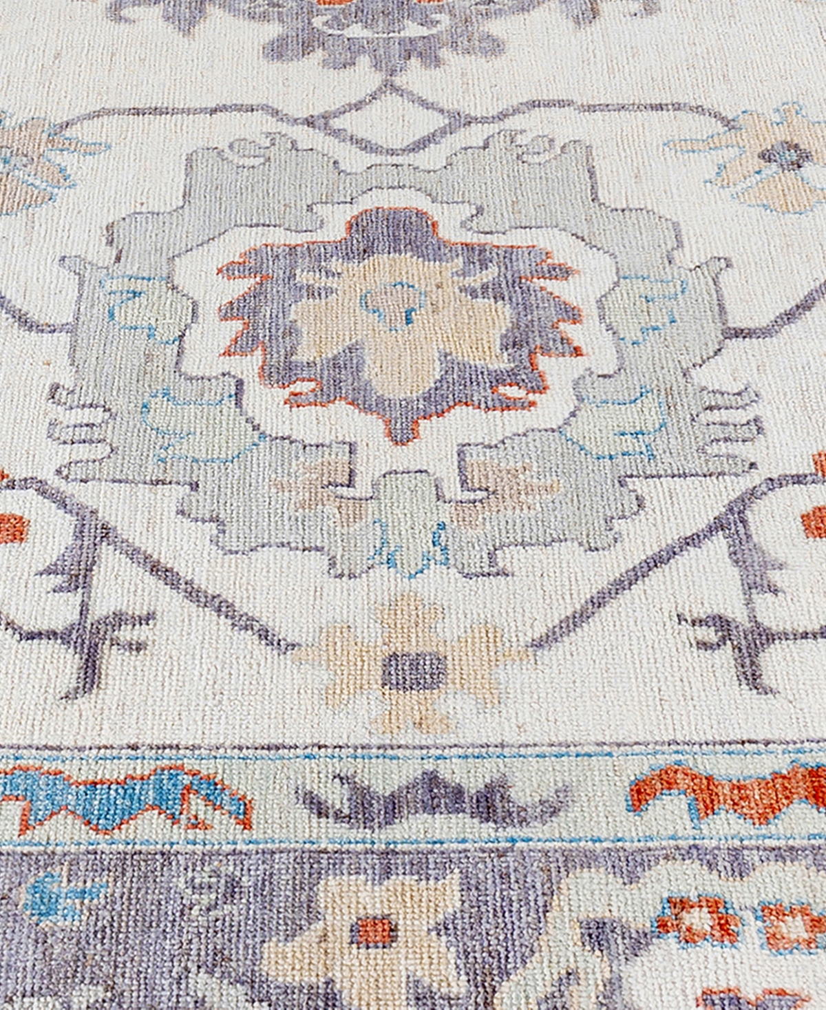 Adorn Hand Woven Rugs Colorful Oushak M1945 9'2''x11'10'' Area Rug