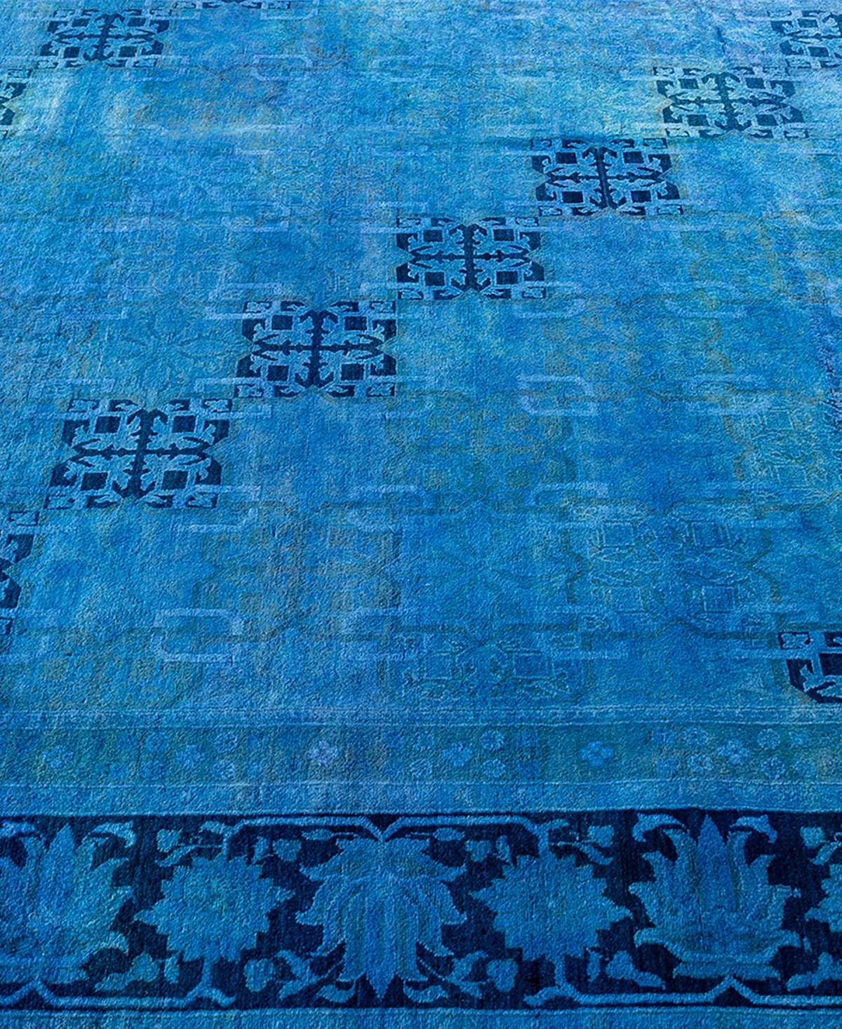 Adorn Hand Woven Rugs Fine Vibrance M1256 7'10''x10'2'' Area Rug In Blue