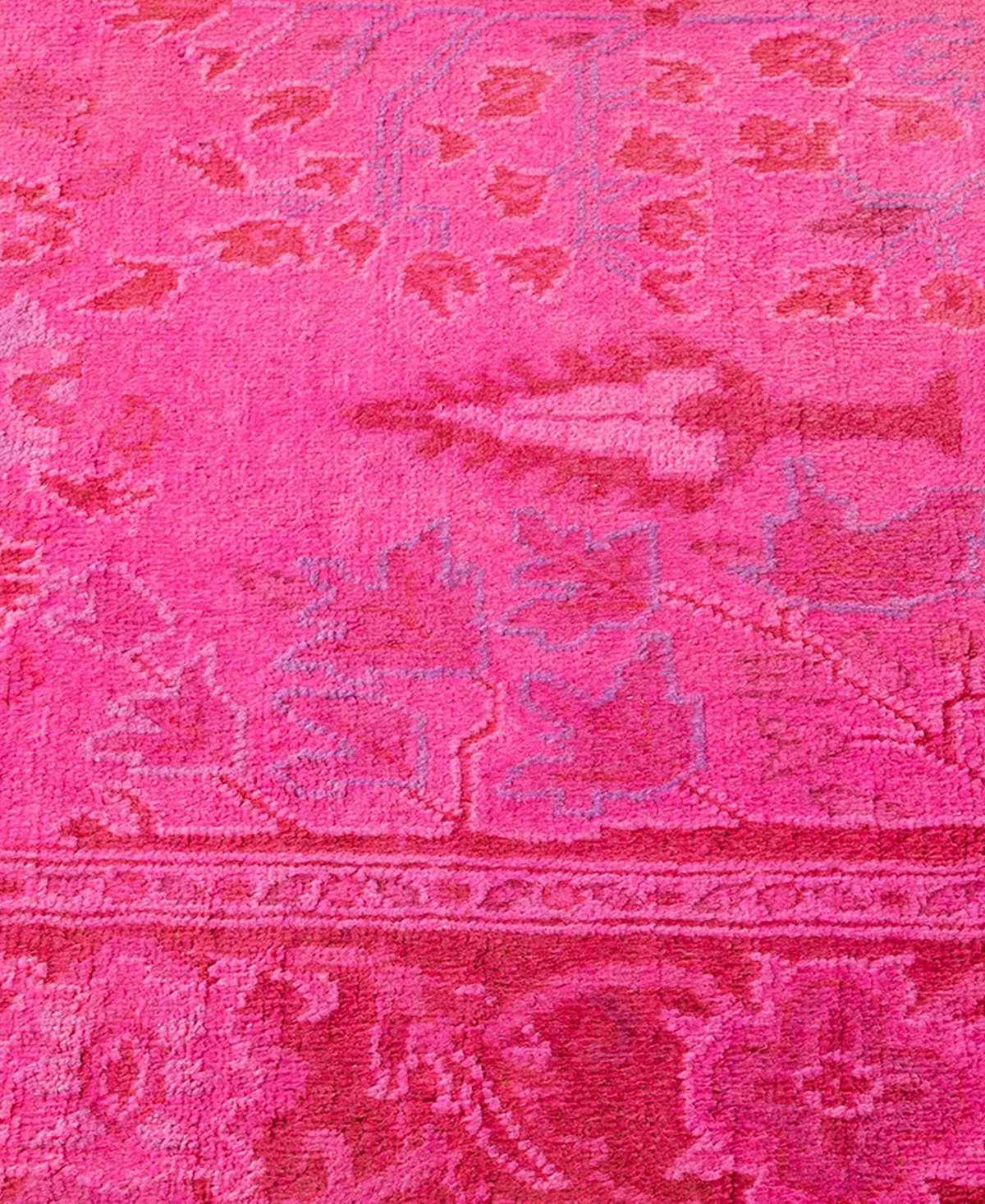 Adorn Hand Woven Rugs Vibrance M1457 2'5''x12'2'' Runner Area Rug In Pink