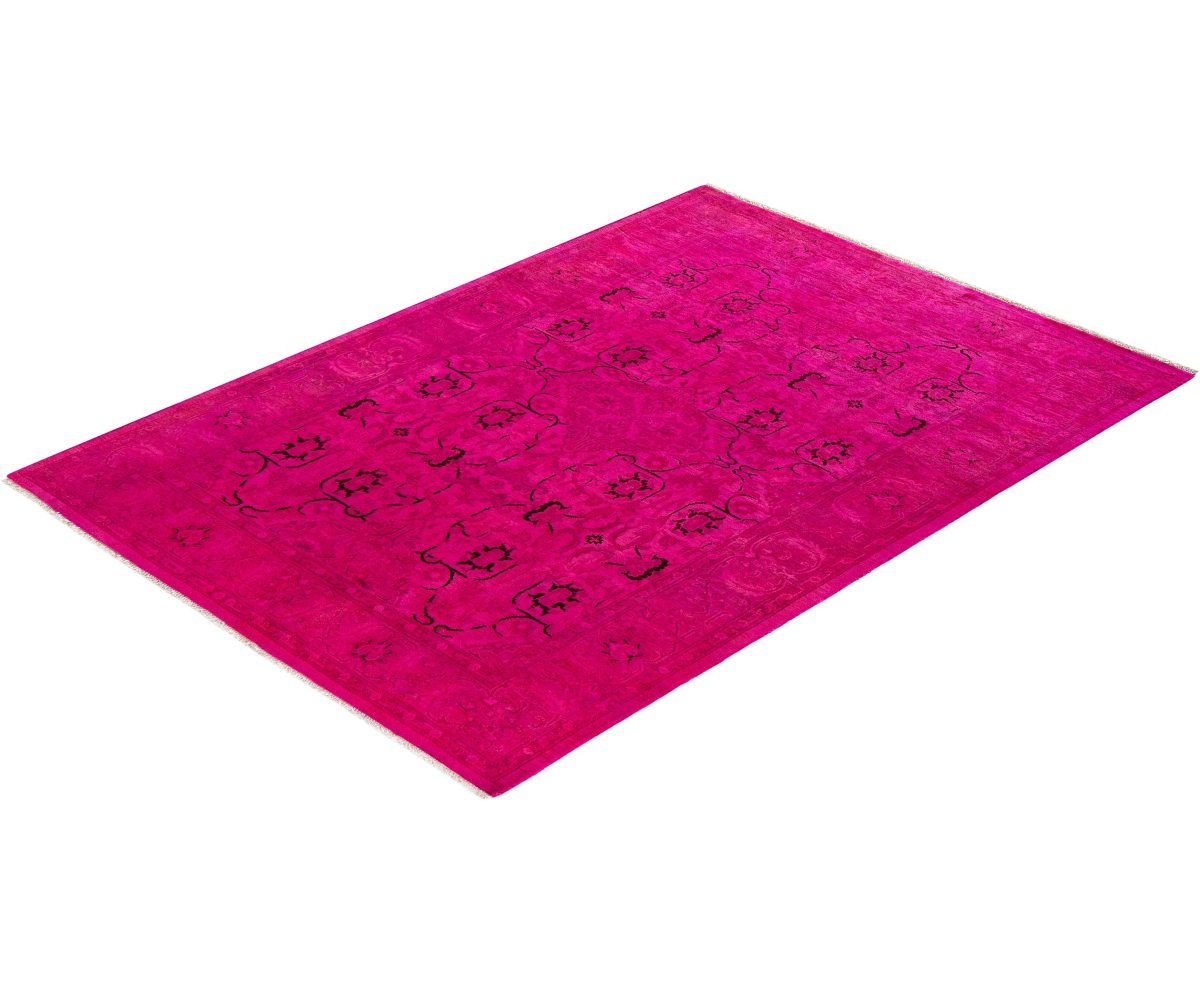 Adorn Hand Woven Rugs Fine Vibrance M1427 4'1''x5'10'' Area Rug In Pink