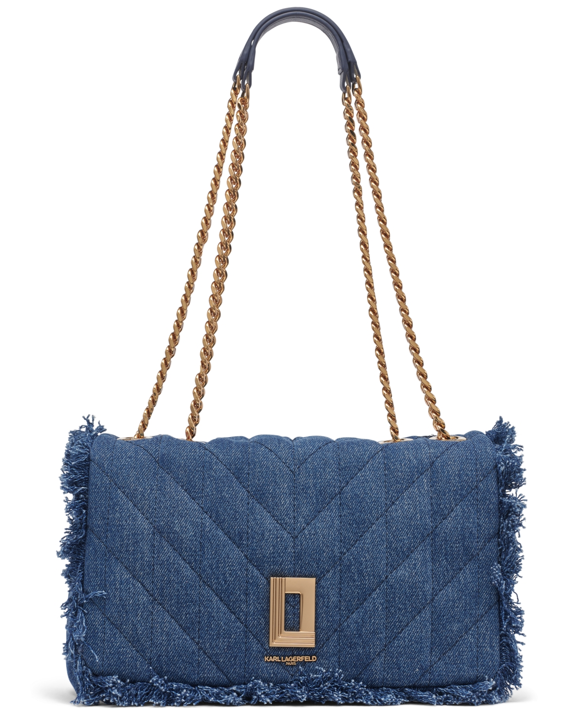Lafayette Medium Shoulder Bag - Washed Denim