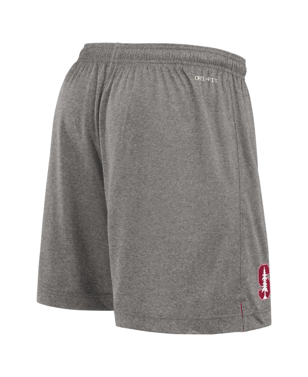 Nike Men's Cardinal/heather Gray Stanford Cardinal Player Reversible Shorts In Gray
