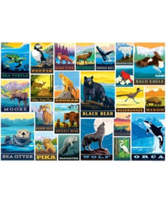 Vintage Posters - Wildlife Lovers 1000 Piece Jigsaw Puzzle