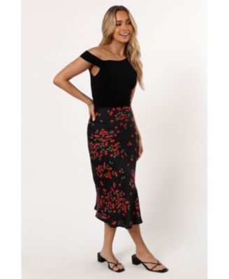 Женская юбка миди Annia с лепестками и пупсом