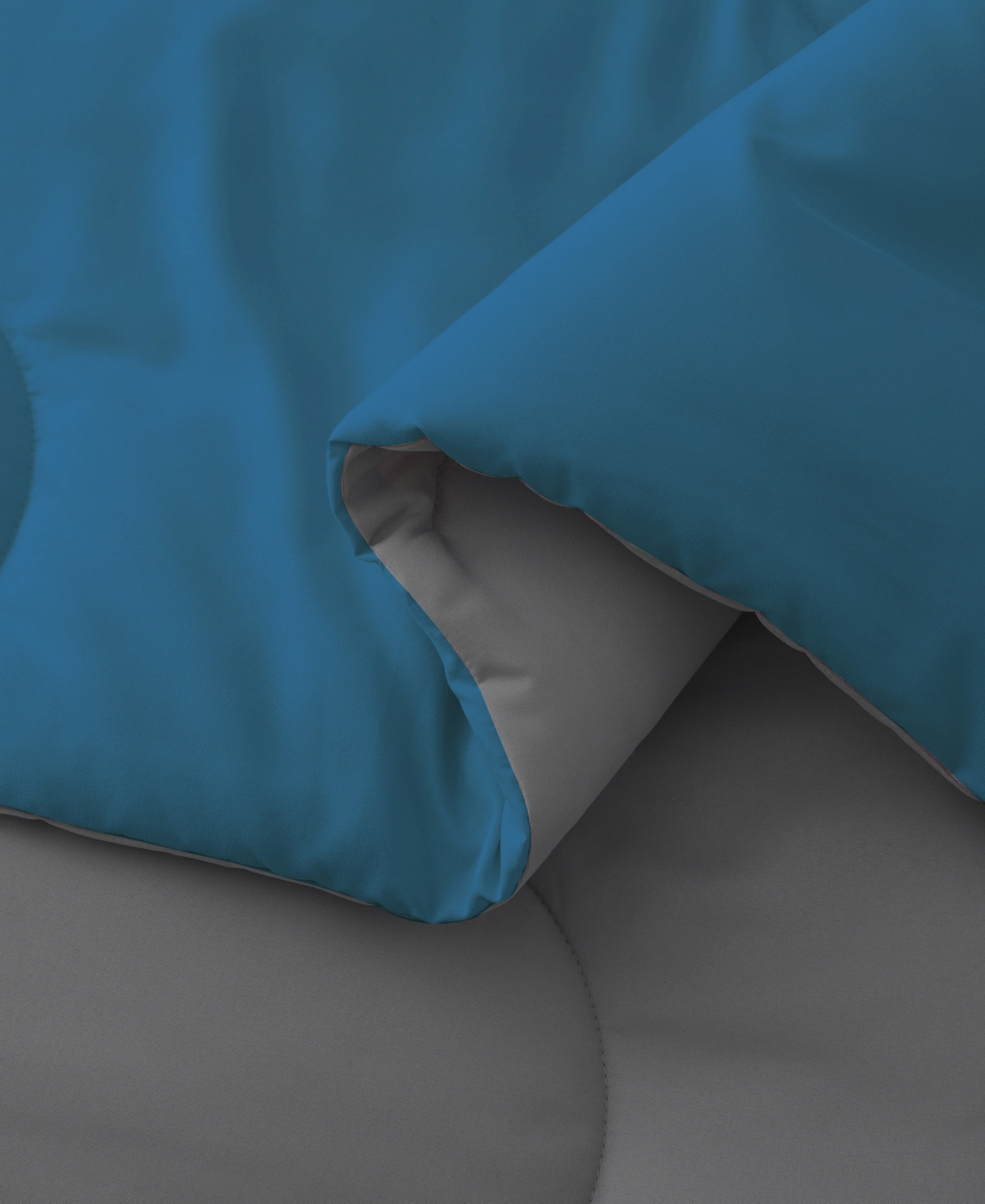 Unikome Lightweight Reversible Quilted Down Alternative Comforter, Twin In Blue