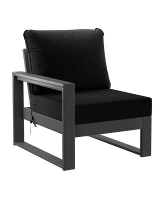 6-Piece Modern HDPE Outdoor Patio Furniture Sofa Conversation Set with Coffee Table