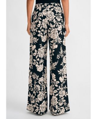 Женские широкие брюки с цветочным рисунком Isaac Mizrahi