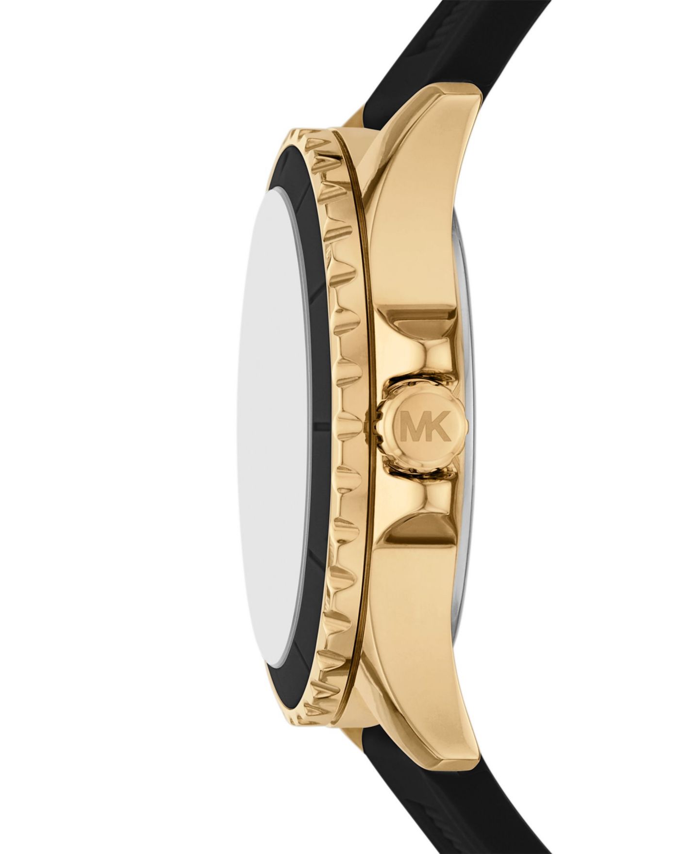 Женские часы Michael Kors Everest Three-Hand Black Silicone Watch, 40mm — фото 3