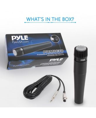 Professional Moving Coil Microphone – Dynamic Handheld Mic with 15' XLR Cable