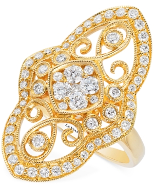 image of Le Vian Vintage Diamond (7/8 ct. t.w.) Ring in 14k Gold