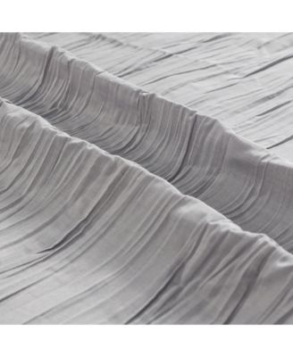 Grommet Broomstick Crush Curtains Pair, 38"X63"