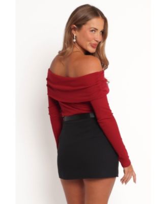 Женский вязаный топ Thomsie с открытыми плечами в виде лепестков и щенка