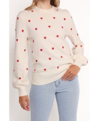 Women's Xadie All Over Mini Heart Sweater