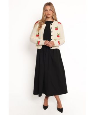 Женский кардиган Trudie Cherry с лепестками и щенком