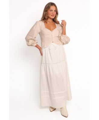 Женская многоярусная макси-юбка Darlia с лепестками и пупсом