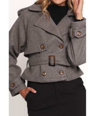 Женская укороченная куртка Zayda с лепестками и щенком