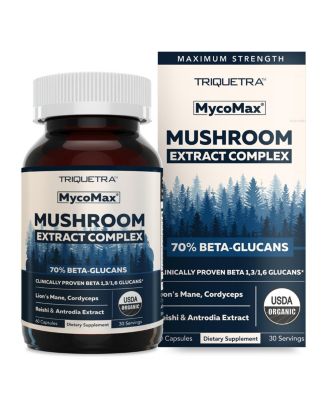 Triquetra Health MycoMax Mushroom Complex Capsules - 70% Beta