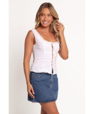 Женский топ Jayda с лепестками и щенком