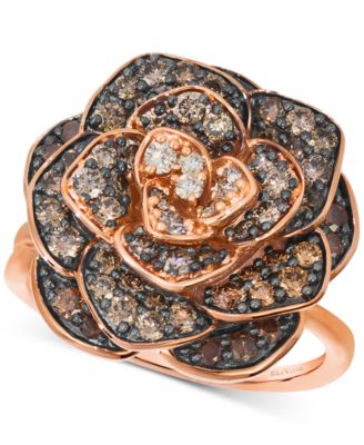 Le Vian - Chocolate Ombr&eacute; Diamond Rose Ring (1-1/2 ct. t.w.) in 14k Rose Gold