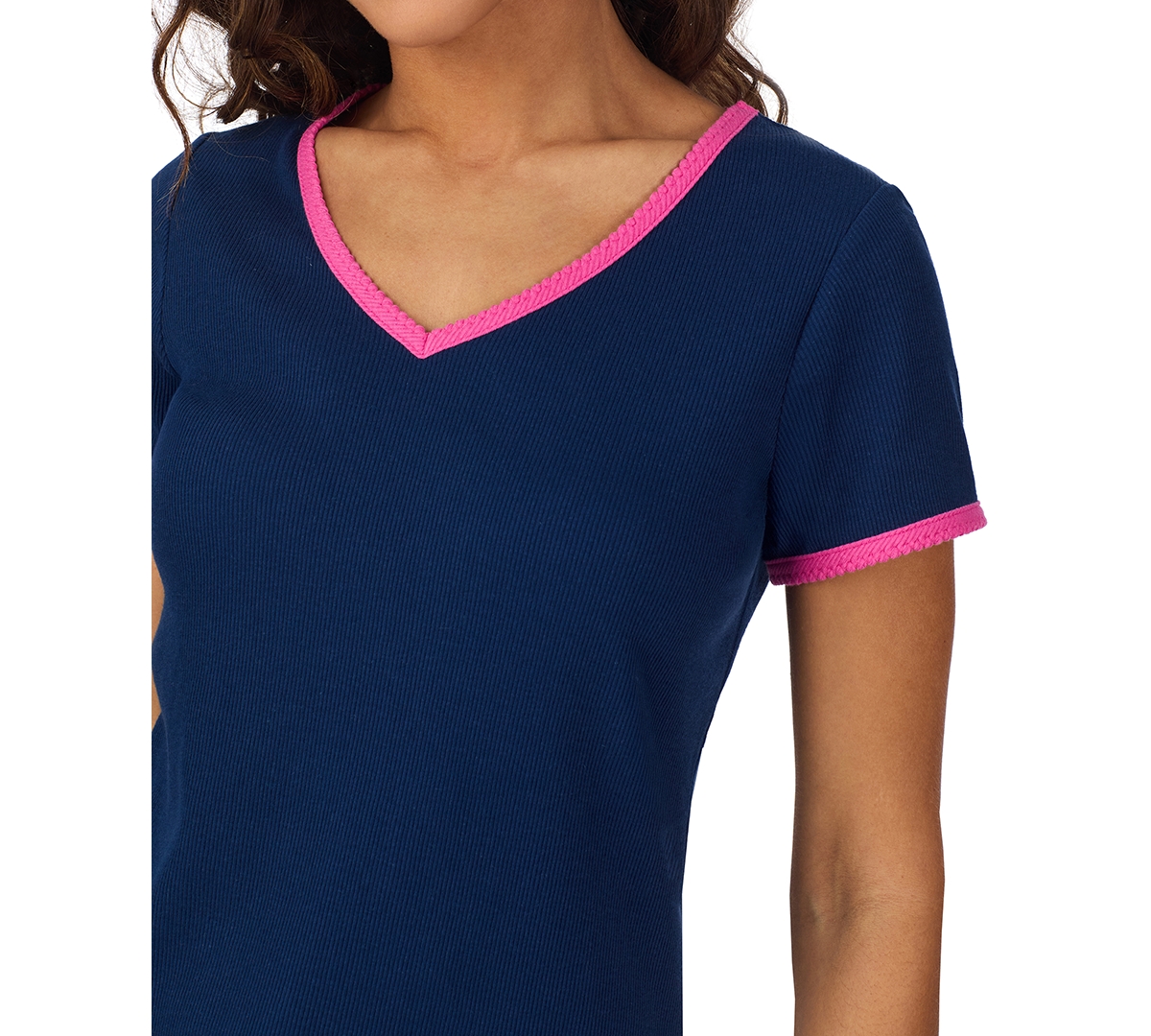 CUDDL DUDS WOMEN'S PRINTED CROPPED PAJAMA SET 