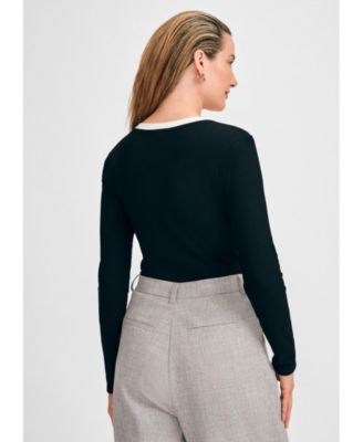 Женский топ в рубчик с круглым вырезом от Isaac Mizrahi