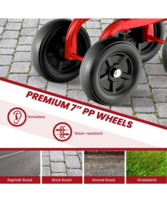 Garden Rolling Workseat with 360&amp;#xB0; Swivel Seat and Adjustable Height