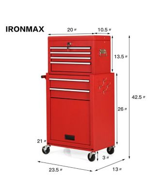 Rolling Heavy Duty Storage Cabinet Toolbox for Garage Organization